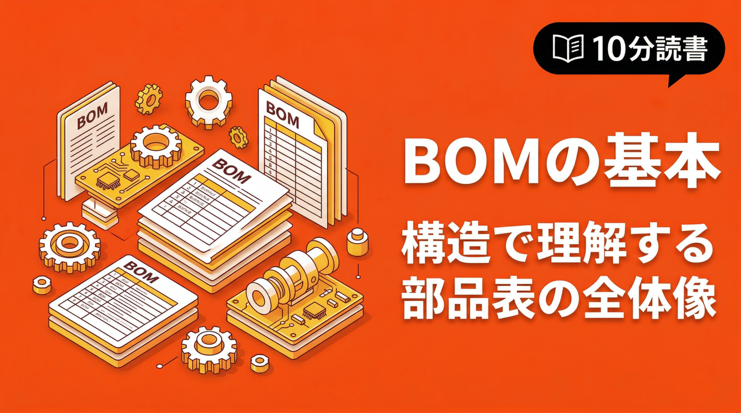 BOM(部品表)とは?意味・種類・役割からMRP連携・設計変更管理まで完全解説