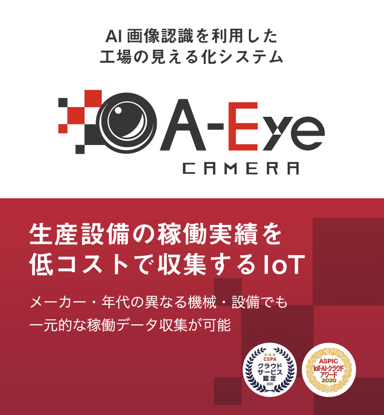 生産効率の見える化 A-Eyeカメラ