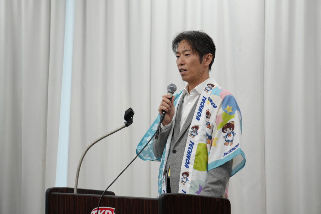 社長挨拶の様子