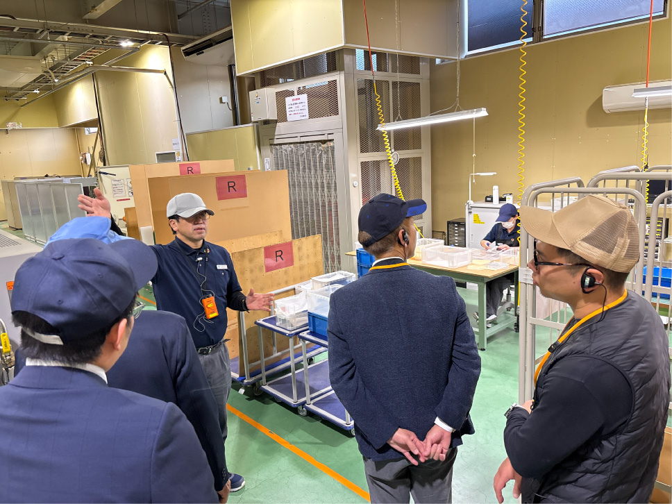 プラポート様工場見学の様子